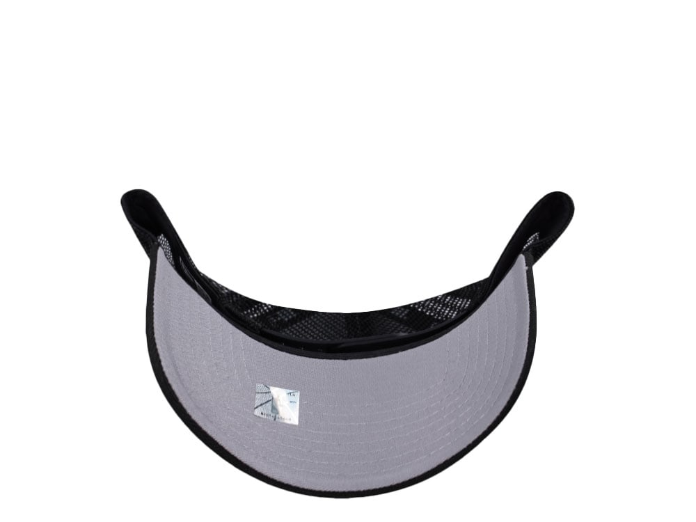 New Era Miami Heat Black Prime Edition 9Forty A Frame Trucker Snapback Cap