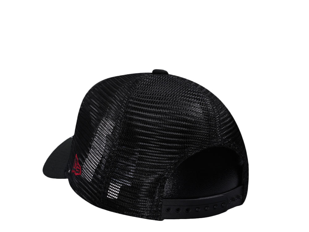 New Era Miami Heat Black Classic Edition Trucker 9Forty A Frame Snapback Cap