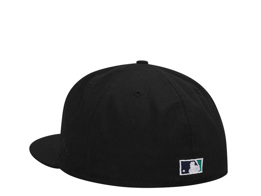 New Era Seattle Mariners 40th Anniversary Black Dome Throwback Edition 59Fifty Fitted Cap