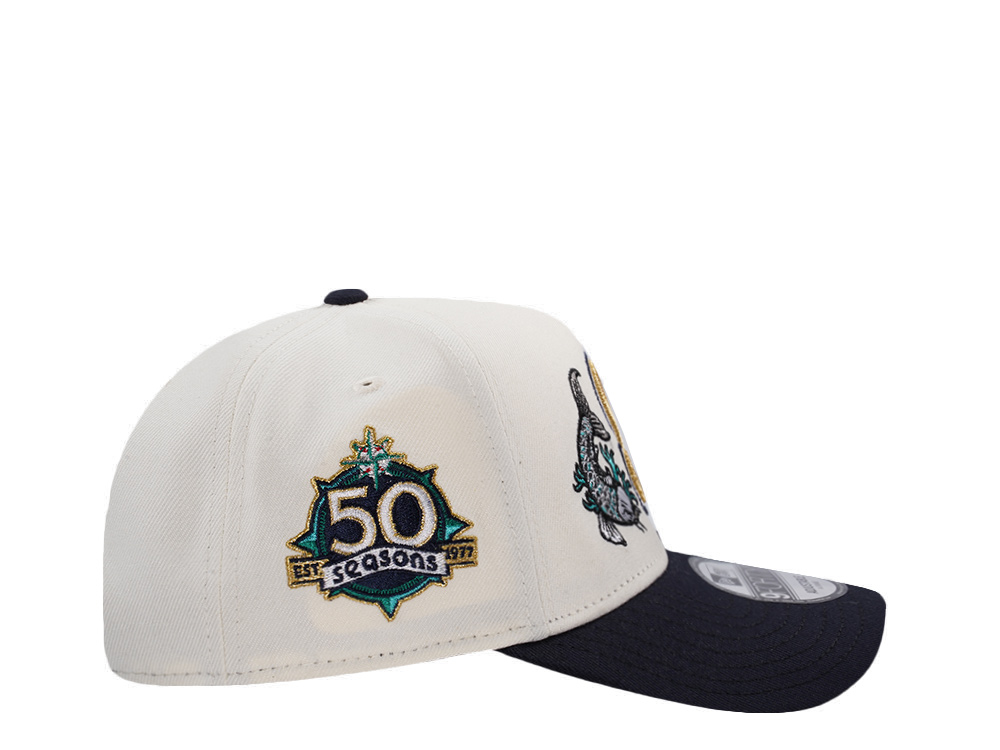 New Era Seattle Mariners 50th Anniversary Koi Chrome Two Tone Edition 9Forty A Frame Snapback Cap