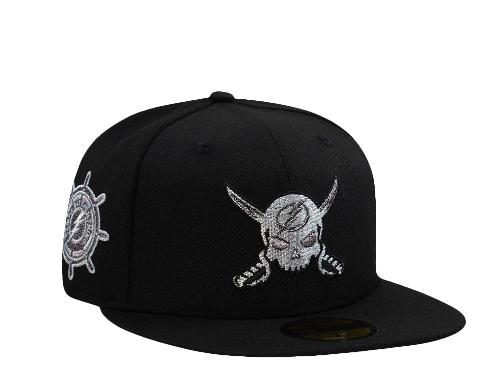 New Era Tampa Bay Lightning Metallic Black Prime Edition 59Fifty Fitted Cap