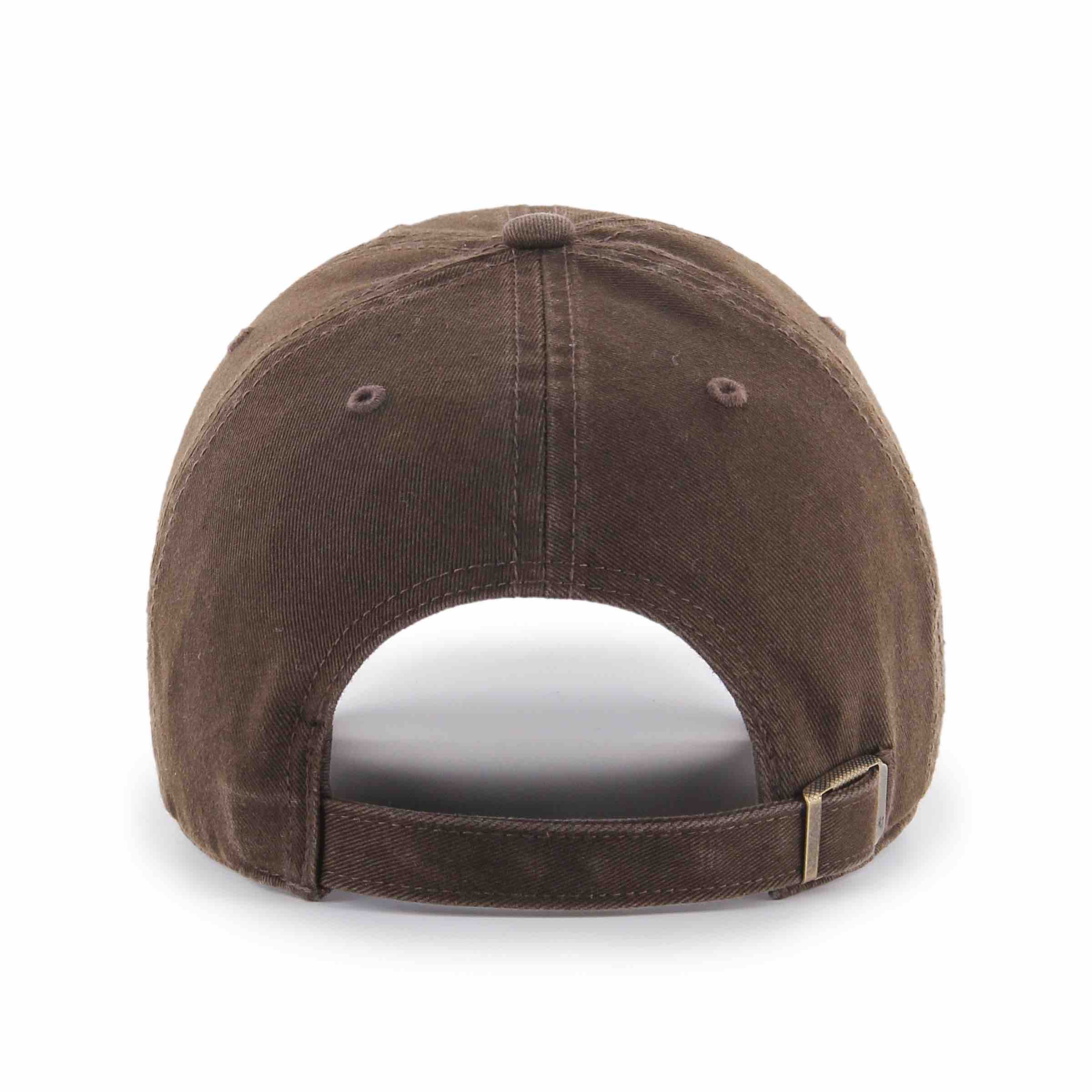 47brand New York Yankees Brown Curved Clean Up Strapback Cap