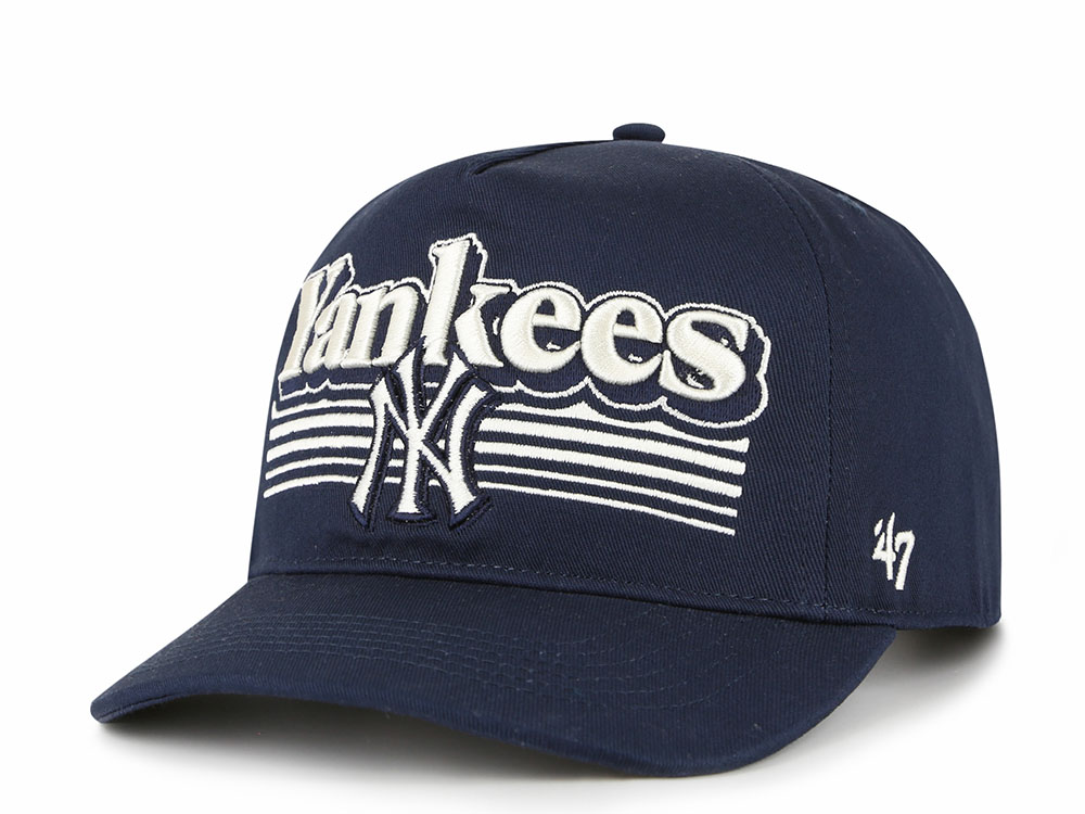 47 Brand New York Yankees Script Fade Navy Hitch Snapback Cap