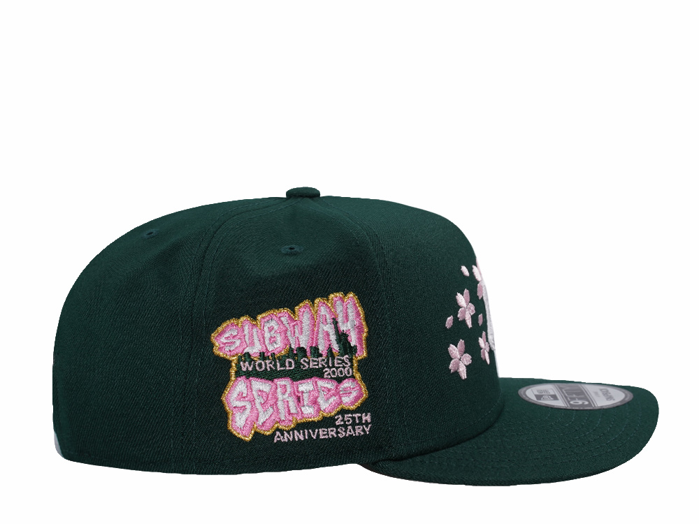 New Era New York Yankees Subway Series Sakura Dark Green Prime Edition 9Fifty A Frame Snapback Cap