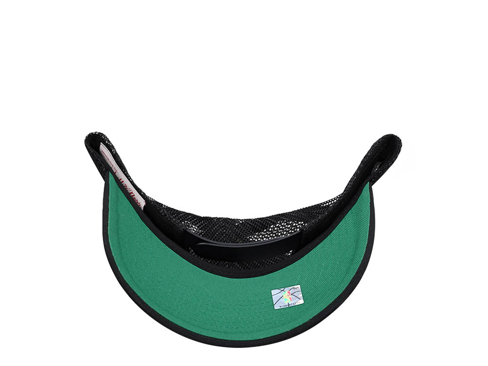 Mitchell & Ness Boston Celtics Black Billboard Trucker Snapback Cap