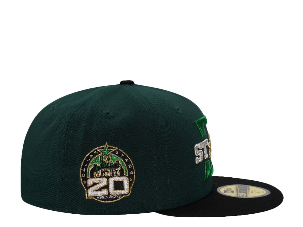 New Era Dallas Stars 20th Anniversary Dark Green Two Tone Edition 59Fifty Fitted Cap