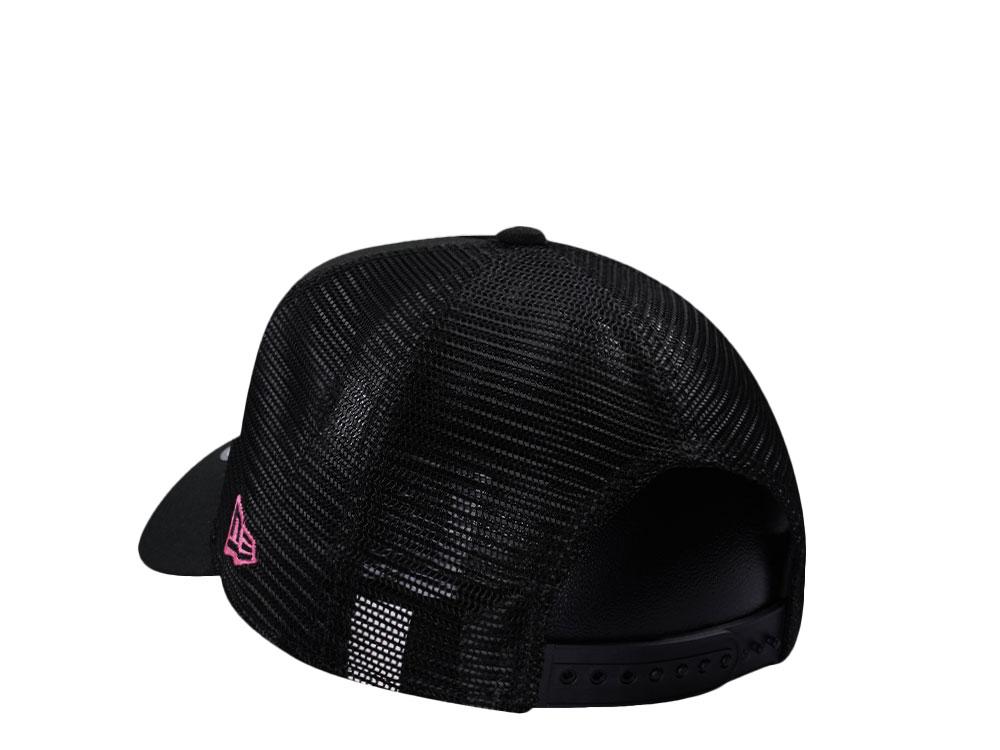 New Era Miami Heat Black Prime Edition 9Forty A Frame Trucker Snapback Cap