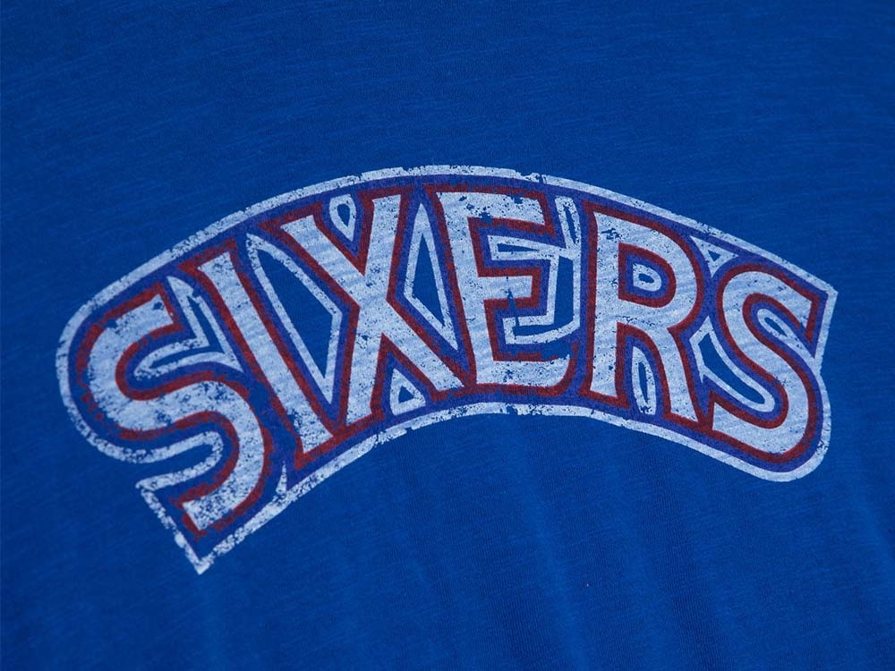 Mitchell & Ness Philadelphia 76ers Legendary Blue Vintage T-Shirt