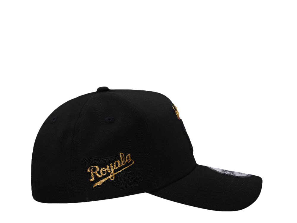 New Era Kansas City Royals World Series 1985 Black Prime Edition 9Forty A Frame Snapback Cap