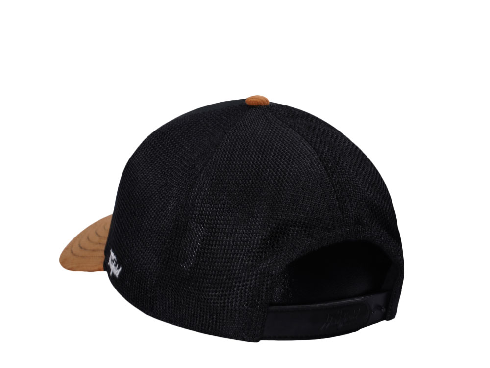 Hatfield Classic Original Black Brown Trucker Snapback Cap