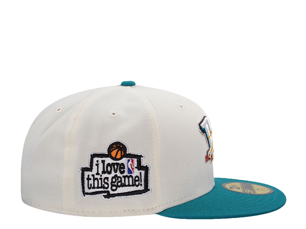 New Era Detroit Pistons Love Rush Chrome Two Tone Edition 59Fifty Fitted Cap