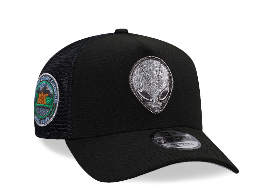 New Era Las Vegas 51s Black Metallic Trucker Edition 9Forty A Frame Snapback Cap