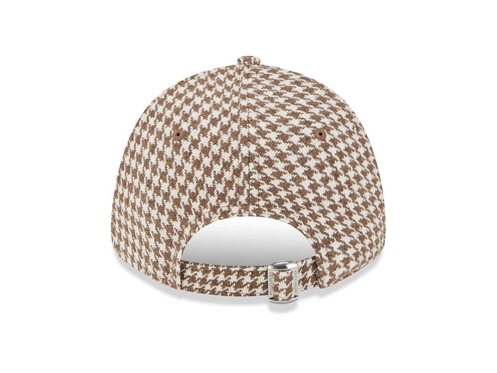 New Era New York Yankees Houndstooth Brown Womens 9Forty Strapback Cap