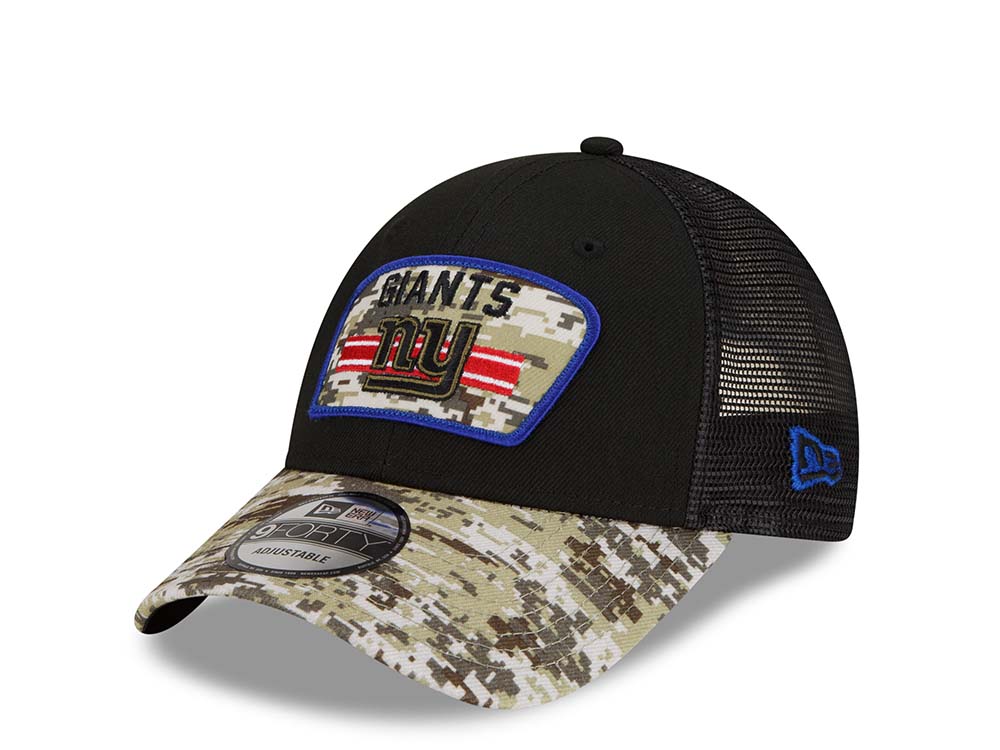 New Era New York Giants Salute to Service 21 9Forty Trucker Snapback Cap