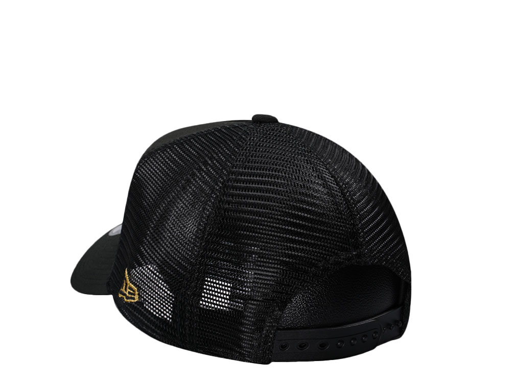New Era Los Angeles Lakers Black Gold Classic Trucker Edition A Frame 9Forty Cap