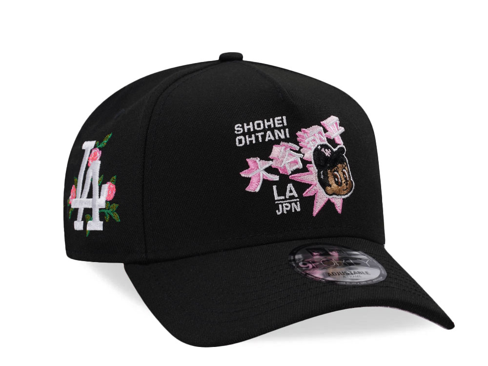 New Era Los Angeles Dodgers Ohtani Black Pink Prime Edition 9Forty A Frame Snapback Cap