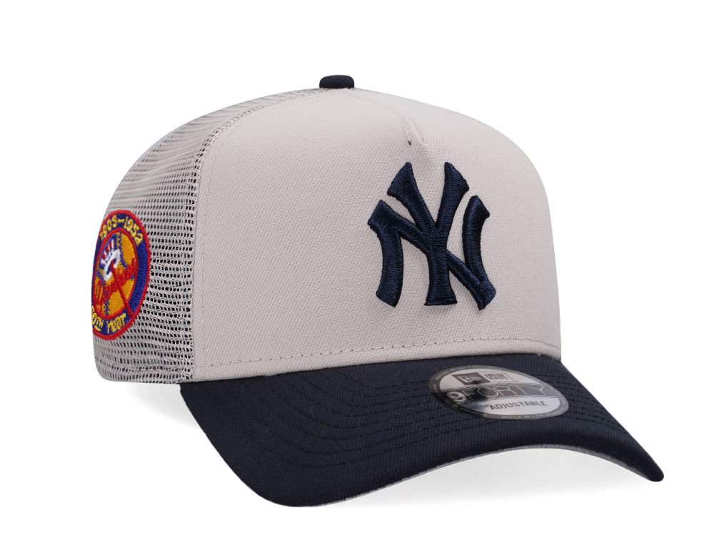 New Era New York Yankees 50th Anniversary Chrome Two Tone Edition 9Forty A Frame Trucker Snapback Cap