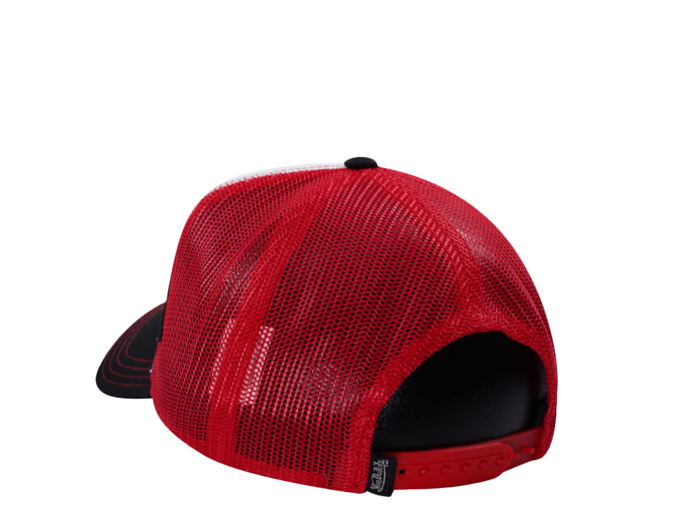 Von Dutch Flying Eye Red White Trucker Snapback Cap