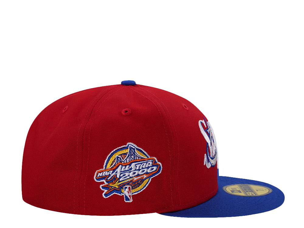 New Era Philadelphia 76ers All Star Game 2000 Scarlet Two Tone Edition 59Fifty Fitted Cap