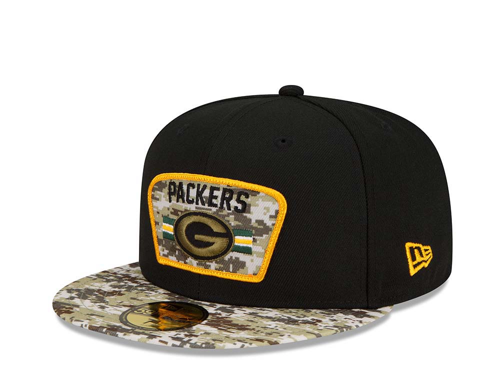 New Era Green Bay Packers Salute to Service 21 59Fifty Fitted Cap