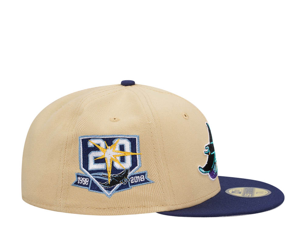 New Era Tampa Bay Rays 20th Anniversary Vegas Two Tone Edition 59Fifty Fitted Cap