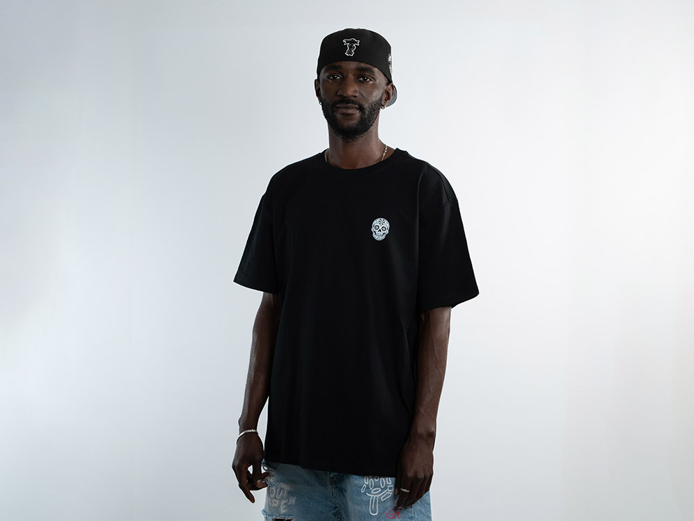 Parallel Union T-Shirt La Muerte Black Skull Oversize Edition
