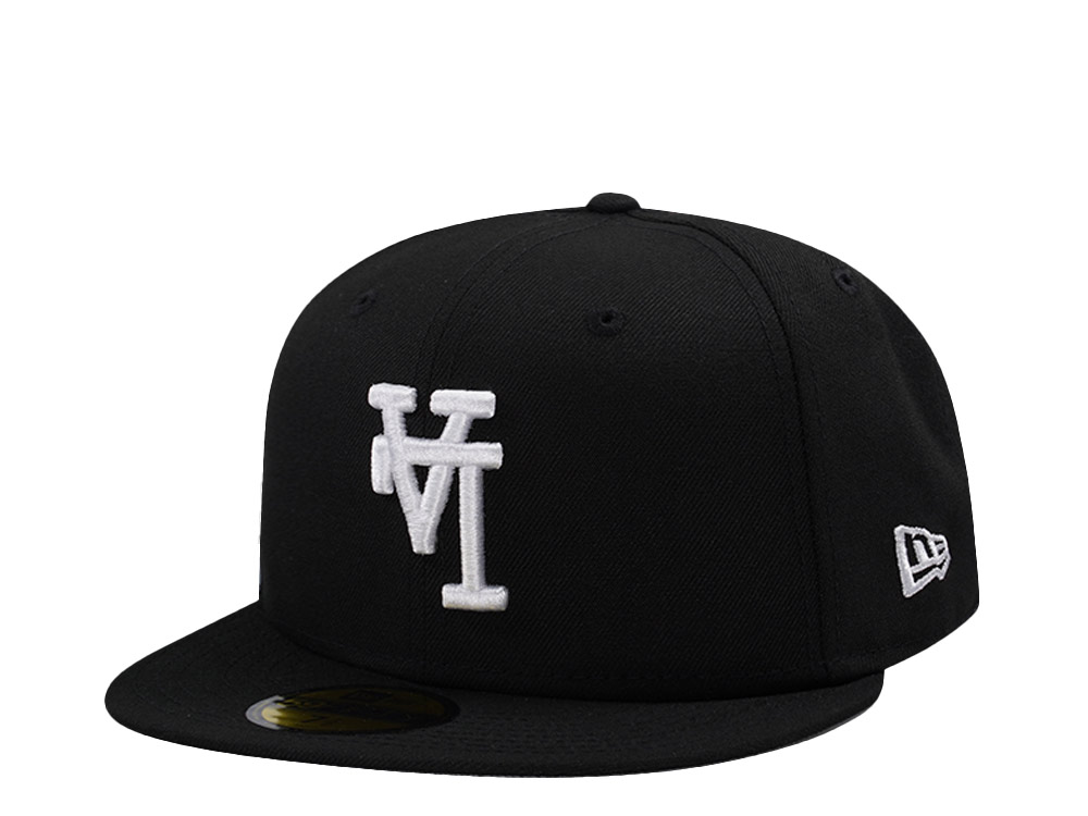 New Era Los Angeles Dodgers Upside Down Black Prime Edition 59Fifty Fitted Cap