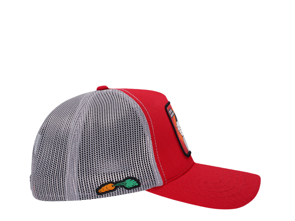 Capslab Looney Tunes Bugs Bunny Red Trucker Snapback Cap