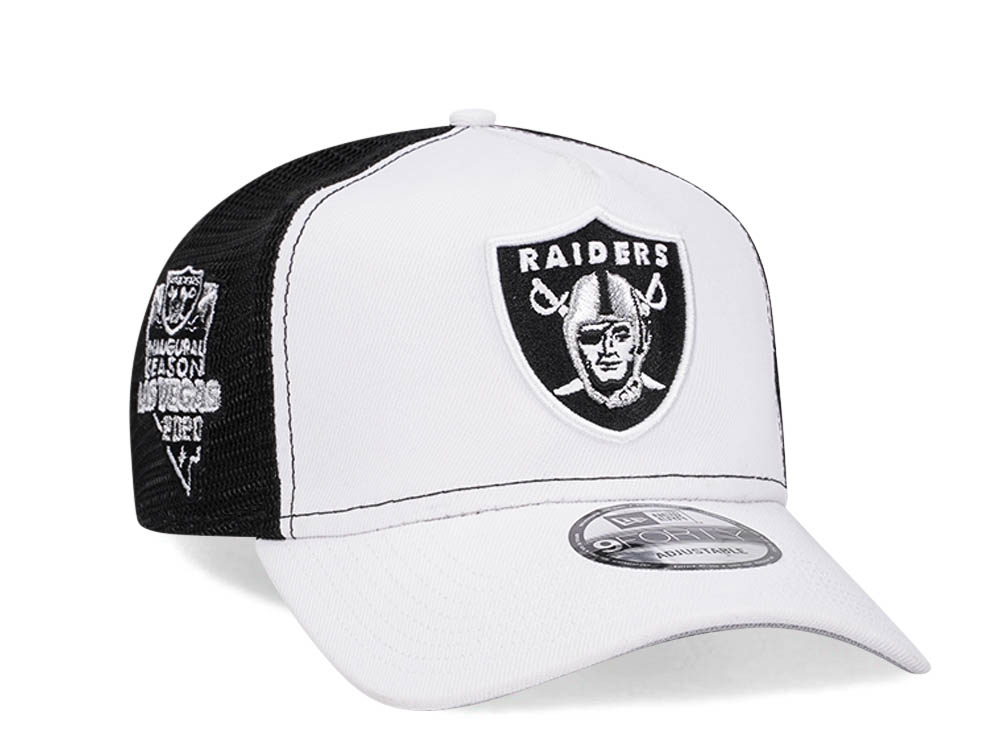 New Era Las Vegas Raiders Inaugural Season 2020 9Forty A Frame Trucker Snapback Cap