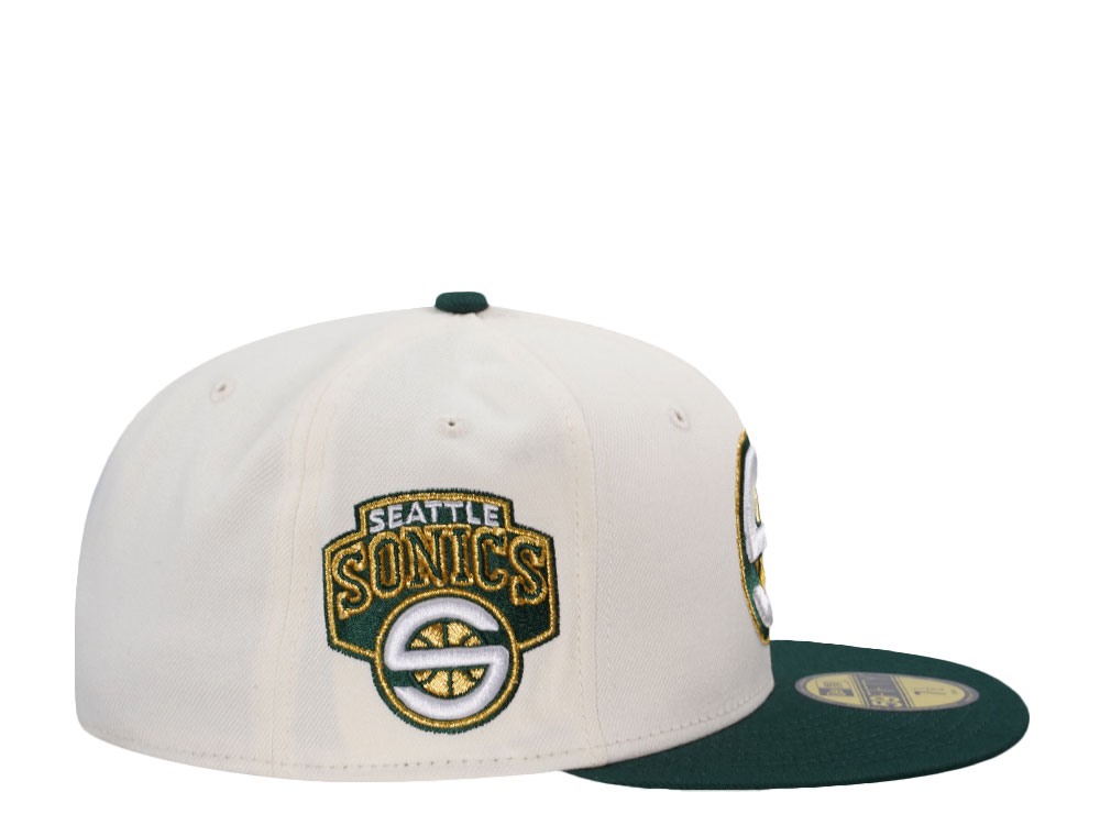 New Era Seattle Supersonics Legend Chrome Two Tone Edition 59Fifty Fitted Cap