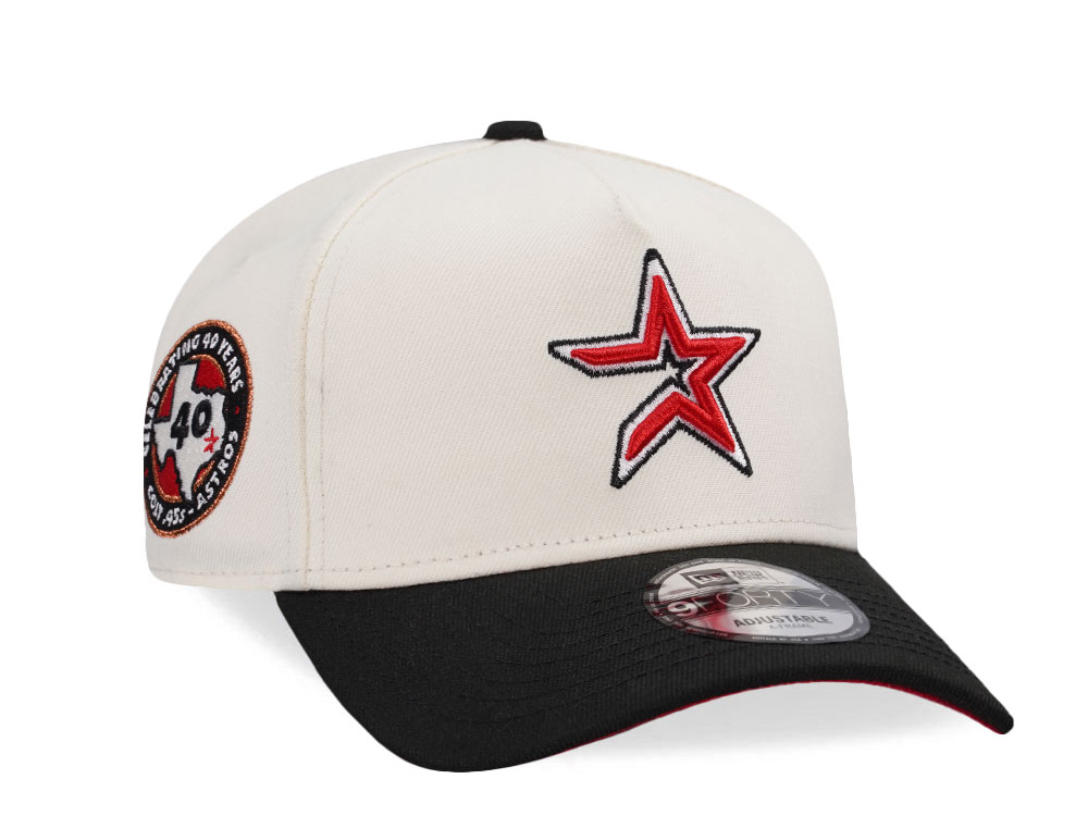 New Era Houston Astros Detail Chrome Two Tone Edition 9Forty A Frame Snapback Cap