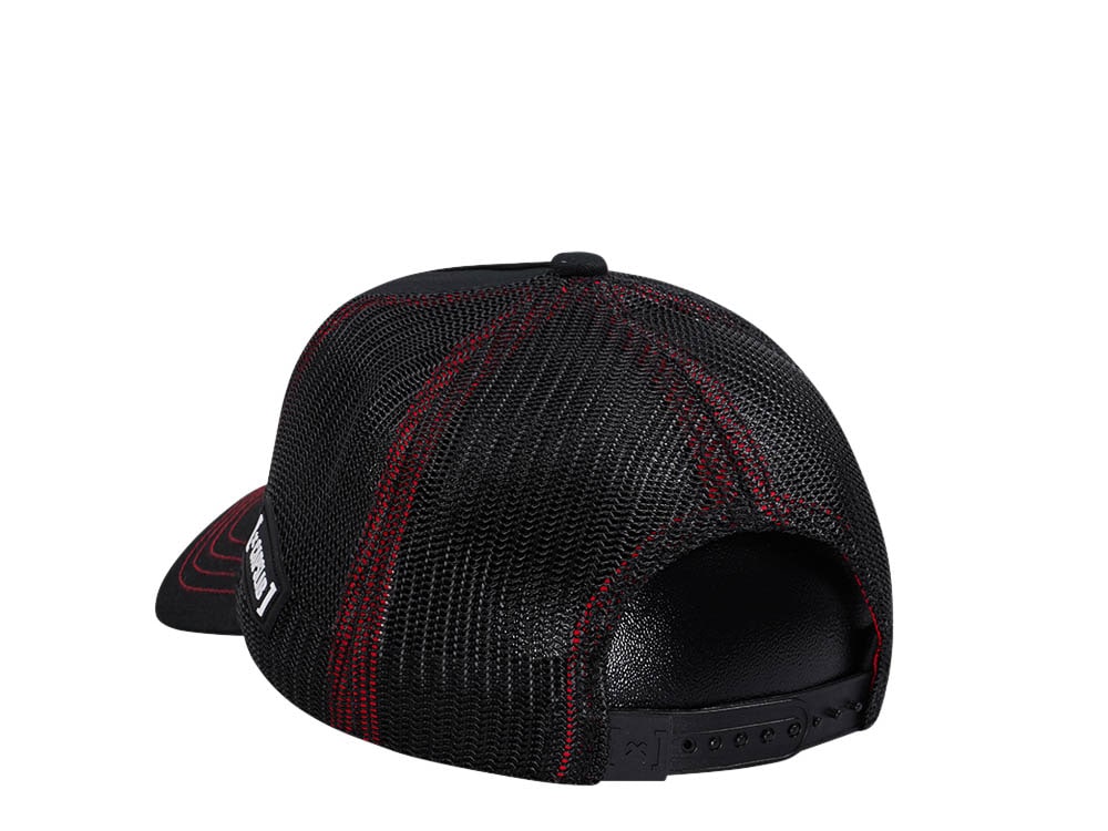 Capslab Looney Tunes Taz Black Trucker Snapback Cap