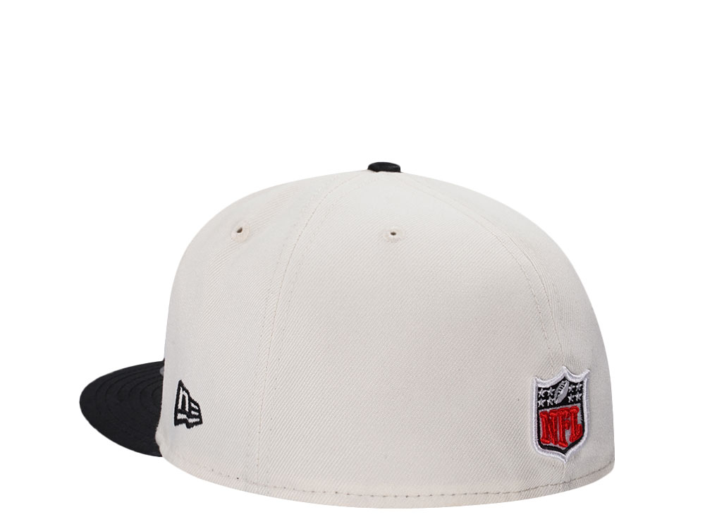New Era Atlanta Falcons 50 Seasons Chrome Satin Brim Two Tone Edition 59Fifty Fitted Cap