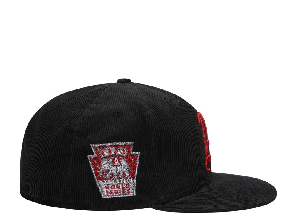 New Era Oakland Athletics World Series 1929 Liquid Metall Dark Side Cord Edition 59Fifty Fitted Cap