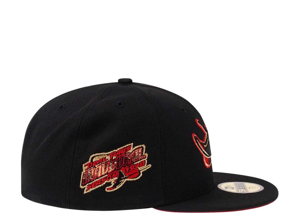 New Era Tampa Bay Rays Inaugural Season 1998 Black Gold Prime Edition 59Fifty Fitted Cap