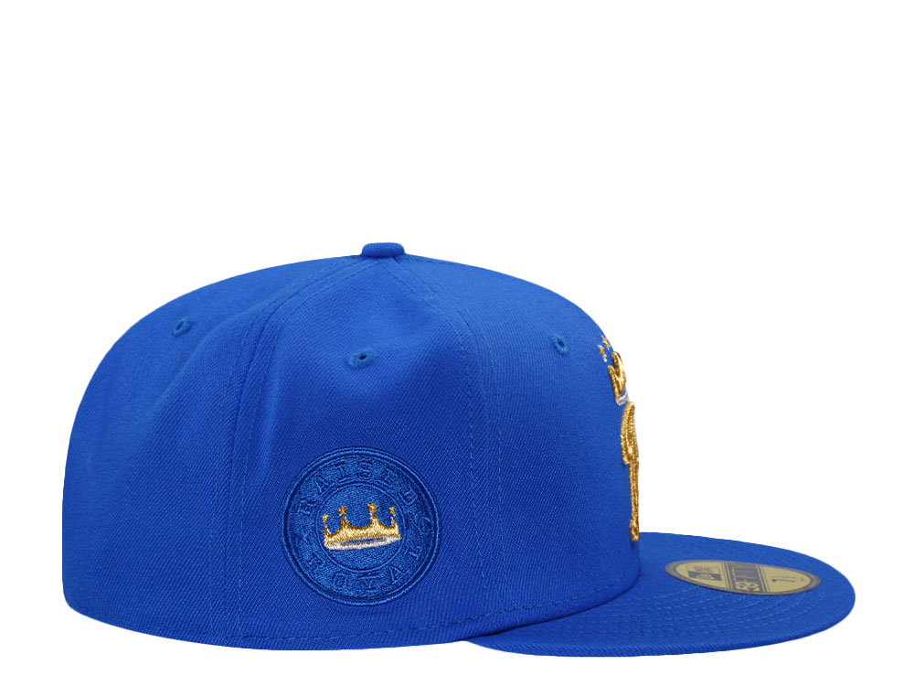 New Era Kansas City Royals Supmarine Blue Luxury Prime Edition 59Fifty Fitted Cap