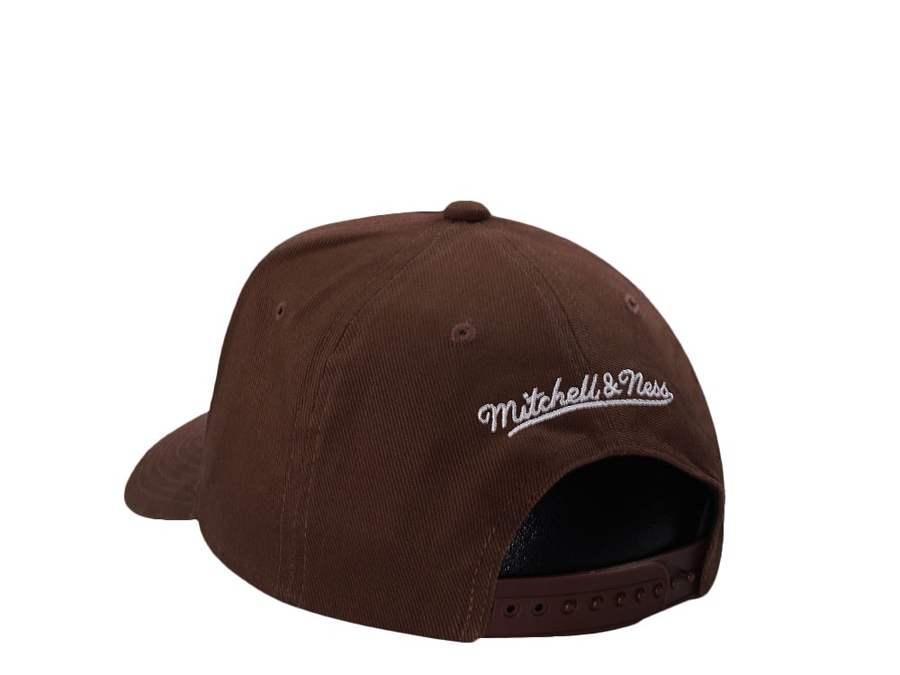 Mitchell & Ness Milwaukee Bucks 30th Anniversary Brown Edition Pro Pinch Fit Snapback Cap