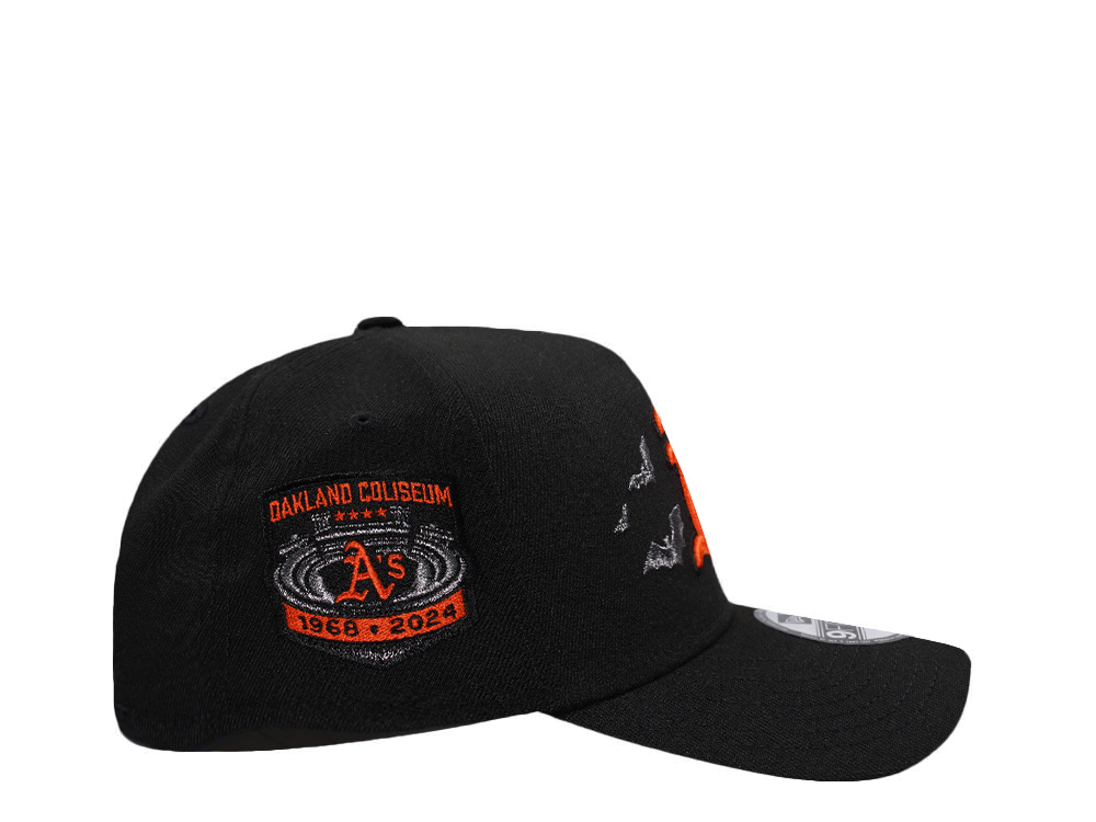 New Era Oakland Athletics Coliseum Bats Horror Edition 9Forty A Frame Snapback Cap