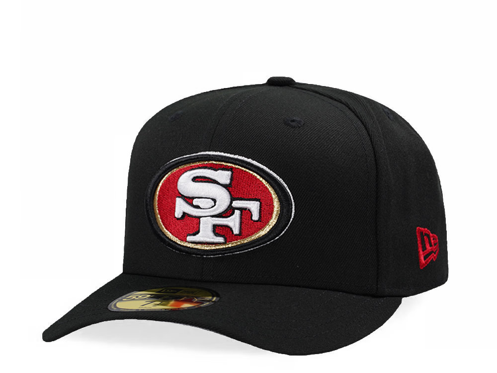 New Era San Francisco 49ers Black Classic Edition Pre Curved 59Fifty Fitted Cap