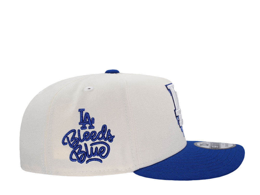 New Era Los Angeles Dodgers Bleed Blue Chrome Two Tone Edition 9Fifty A Frame Snapback Cap