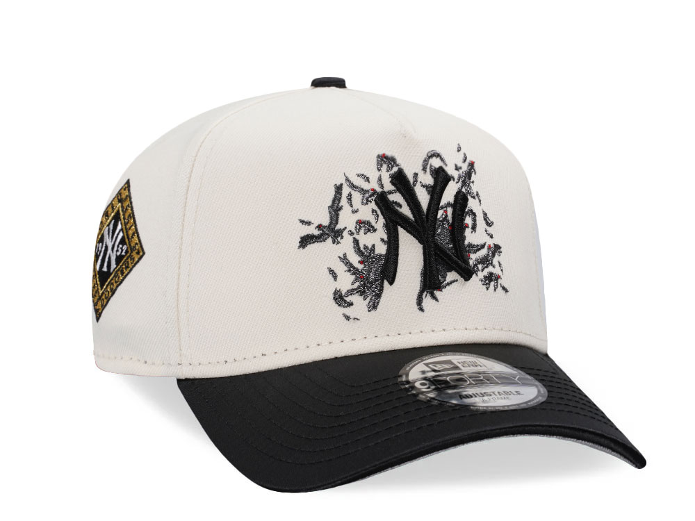 New Era New York Yankees World Series 1952 Chrome Crow Satin Two Tone 9Forty A Frame Snapback Cap