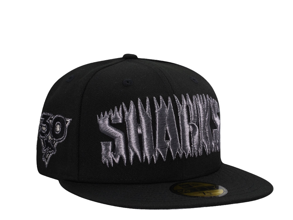 New Era San Jose Sharks 30th Anniversary Metallic Black Prime Edition 59Fifty Fitted Cap