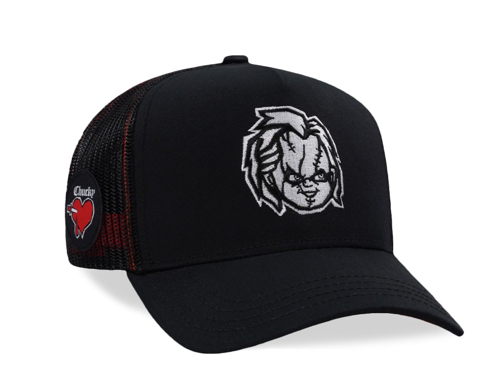 Capslab Chucky Black Trucker Snapback Cap