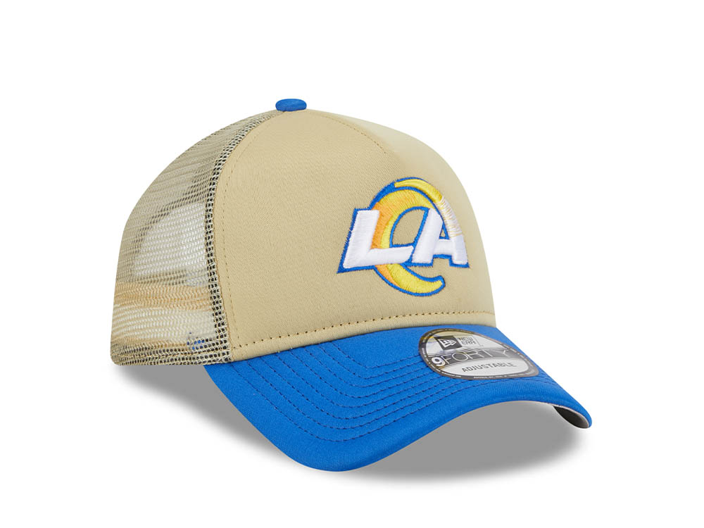 New Era Los Angeles Rams All Day Two Tone 9Forty A Frame Trucker Snapback Cap