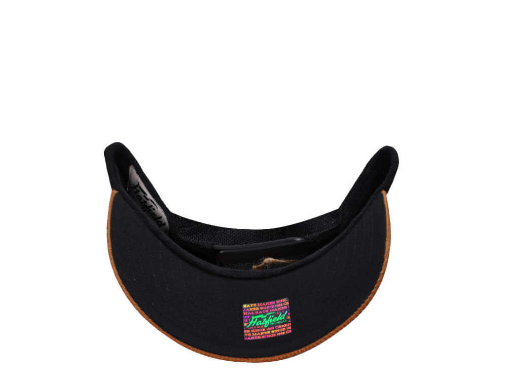 Hatfield Classic Original Black Brown Trucker Snapback Cap