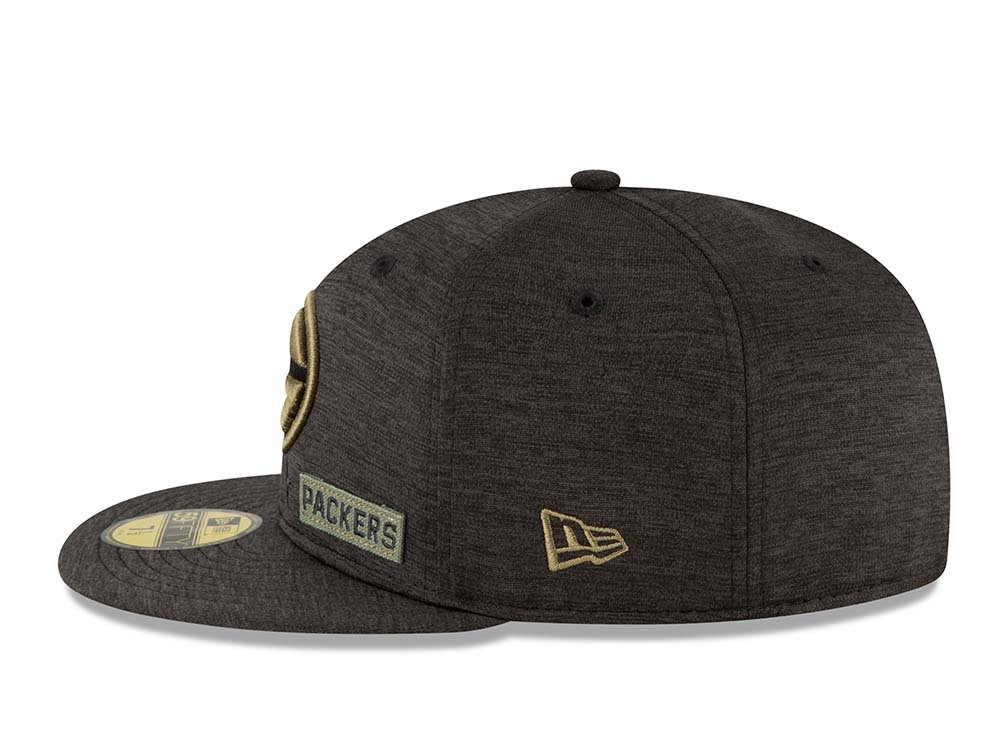 New Era Green Bay Packers Salute to Service 2020 Fitted 59Fifty Cap