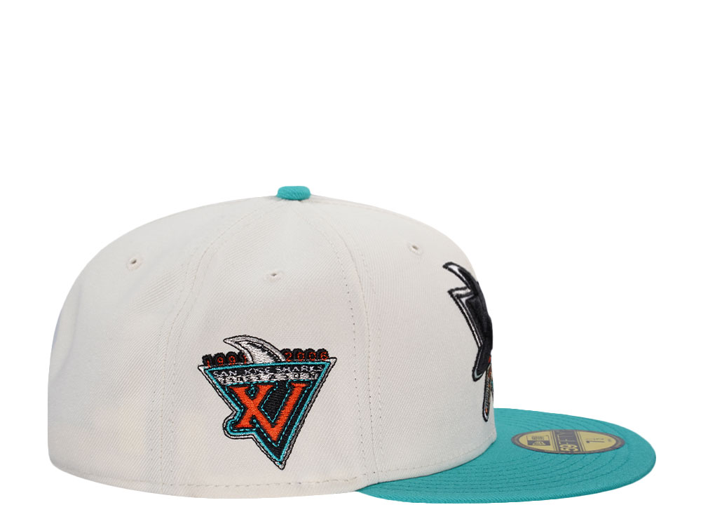 New Era San Jose Sharks 15th Anniversary Chrome Two Tone Edition 59Fifty Fitted Cap