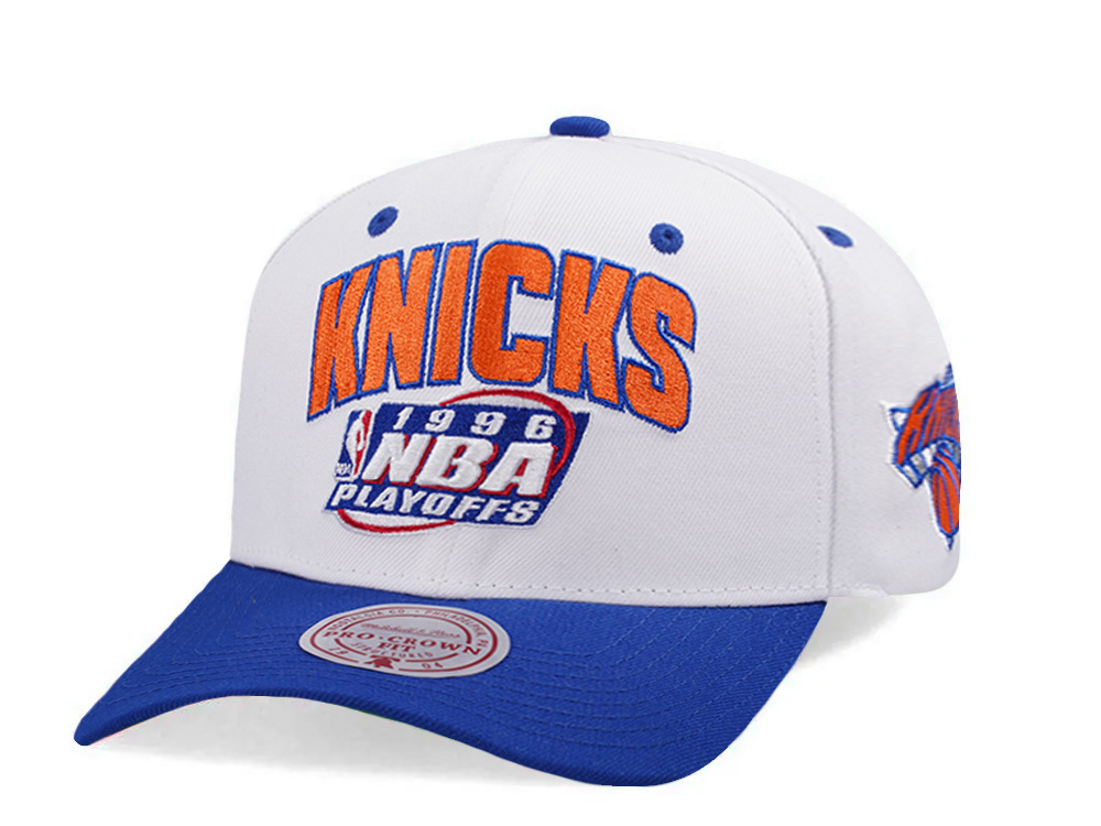 Mitchell & Ness New York Knicks NBA Playoffs 1996 Chrome Two Tone Editon Pro Crown Fit Snapback Cap
