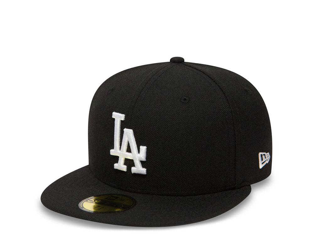 New Era Los Angeles Dodgers Plain Black Prime Edition 59Fifty Fitted Cap