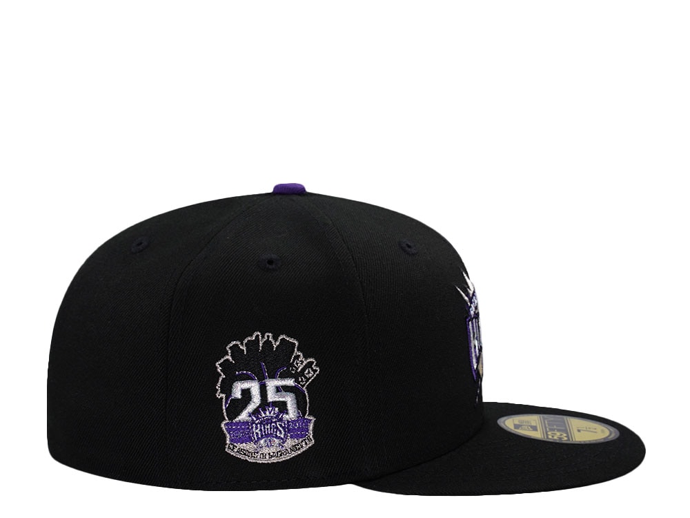 New Era Sacramento Kings 25th Anniversary Black Prime Edition 59Fifty Fitted Cap